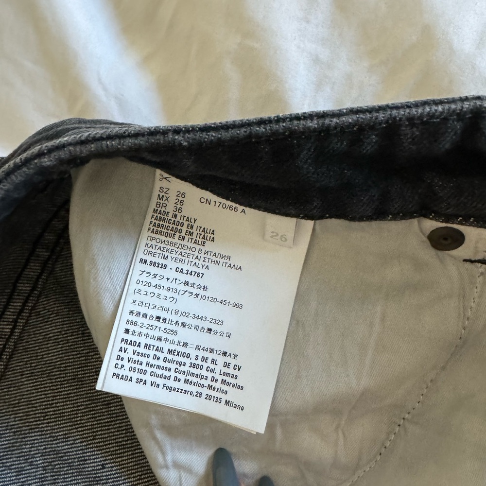 Prada jeans bnwt size 26 - Picture 7 of 11
